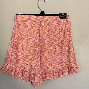 Princess Polly Pink and Yellow Plaid Shorts